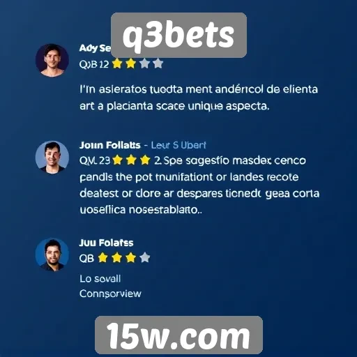 Feedback de usuários sobre atendimento ao cliente do q3bets